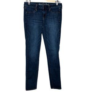 American Eagle Jeans Womens Size 10 Jegging Stretch Low Rise Medium Wash Denim